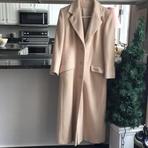 Cashmere long coat size 8